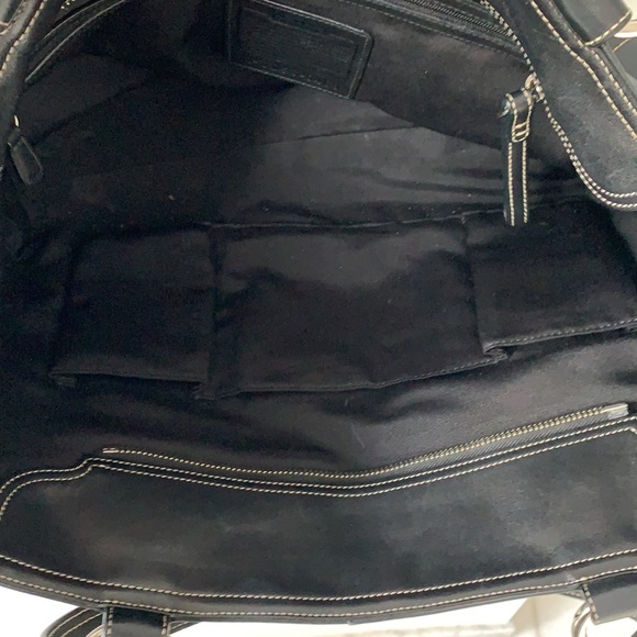 Pre-Owned Authentic Coach Soho Double Pocket Black Leather Bag (J05S-6468) - Picture 10 of 11